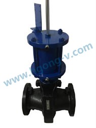 DIN pneumatic cast iron NBR linner pinch valve